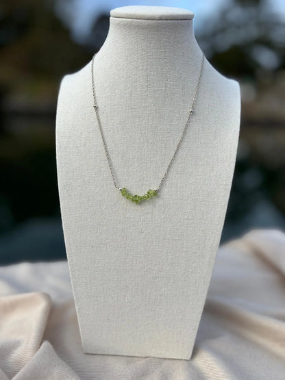 Luna Sterling Silver Peridot Necklace
