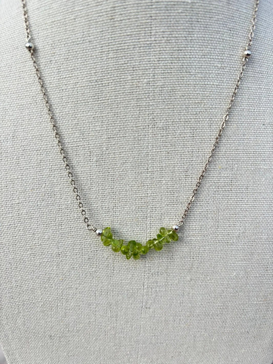 Luna Sterling Silver Peridot Necklace