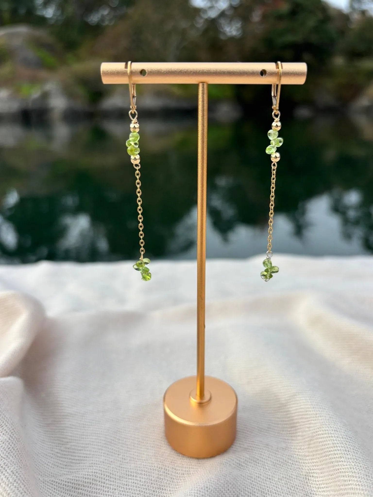 Peridot Dangly Earrings