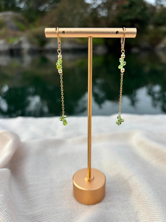Peridot Dangly Earrings