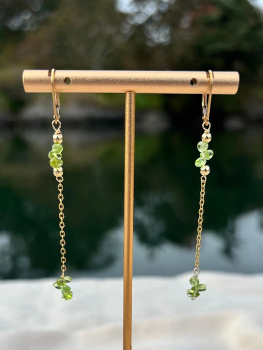 Peridot Dangly Earrings