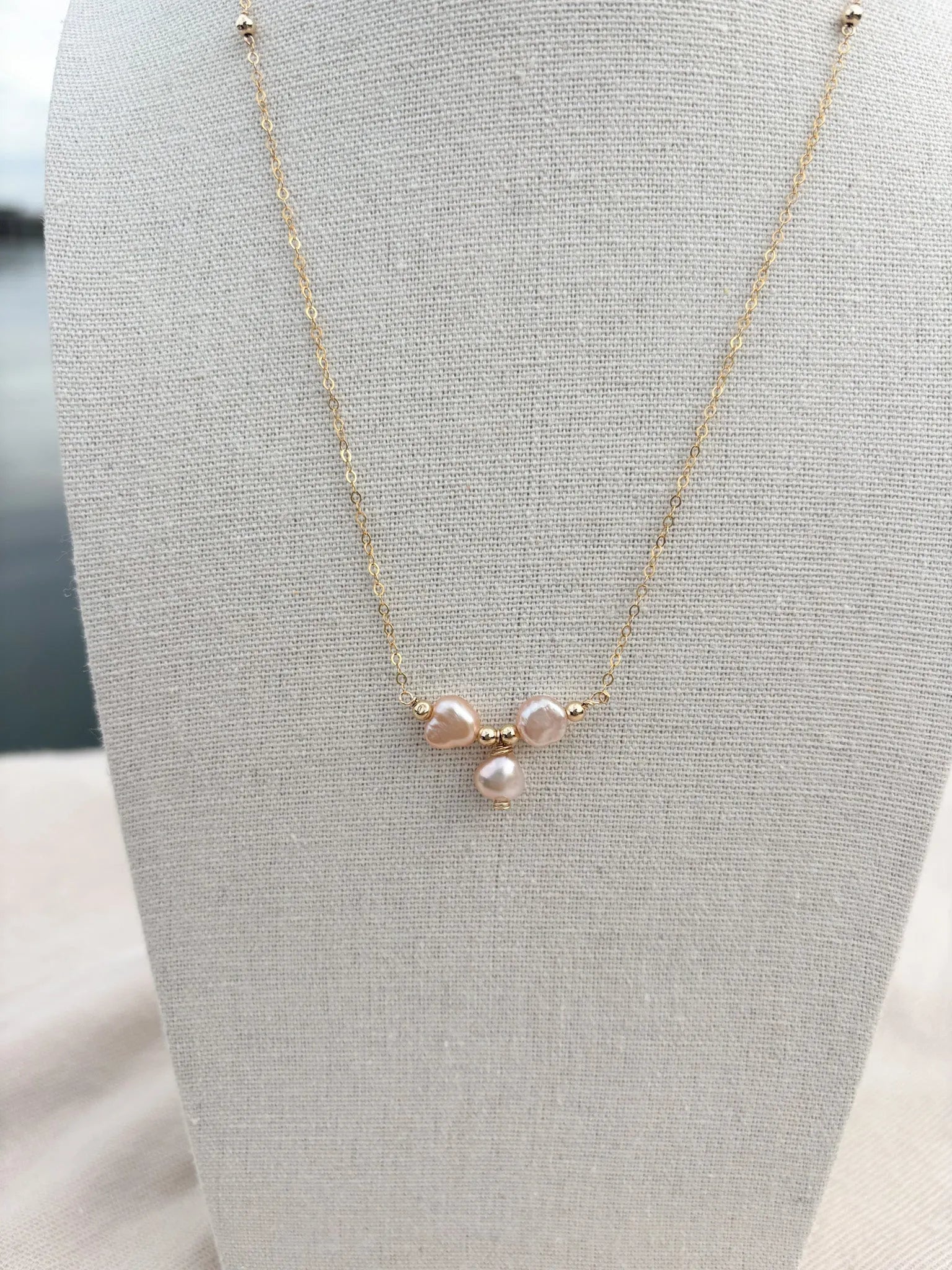 Pink Freshwater Pearl Necklace