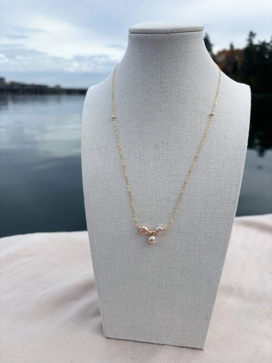 Pink Freshwater Pearl Necklace