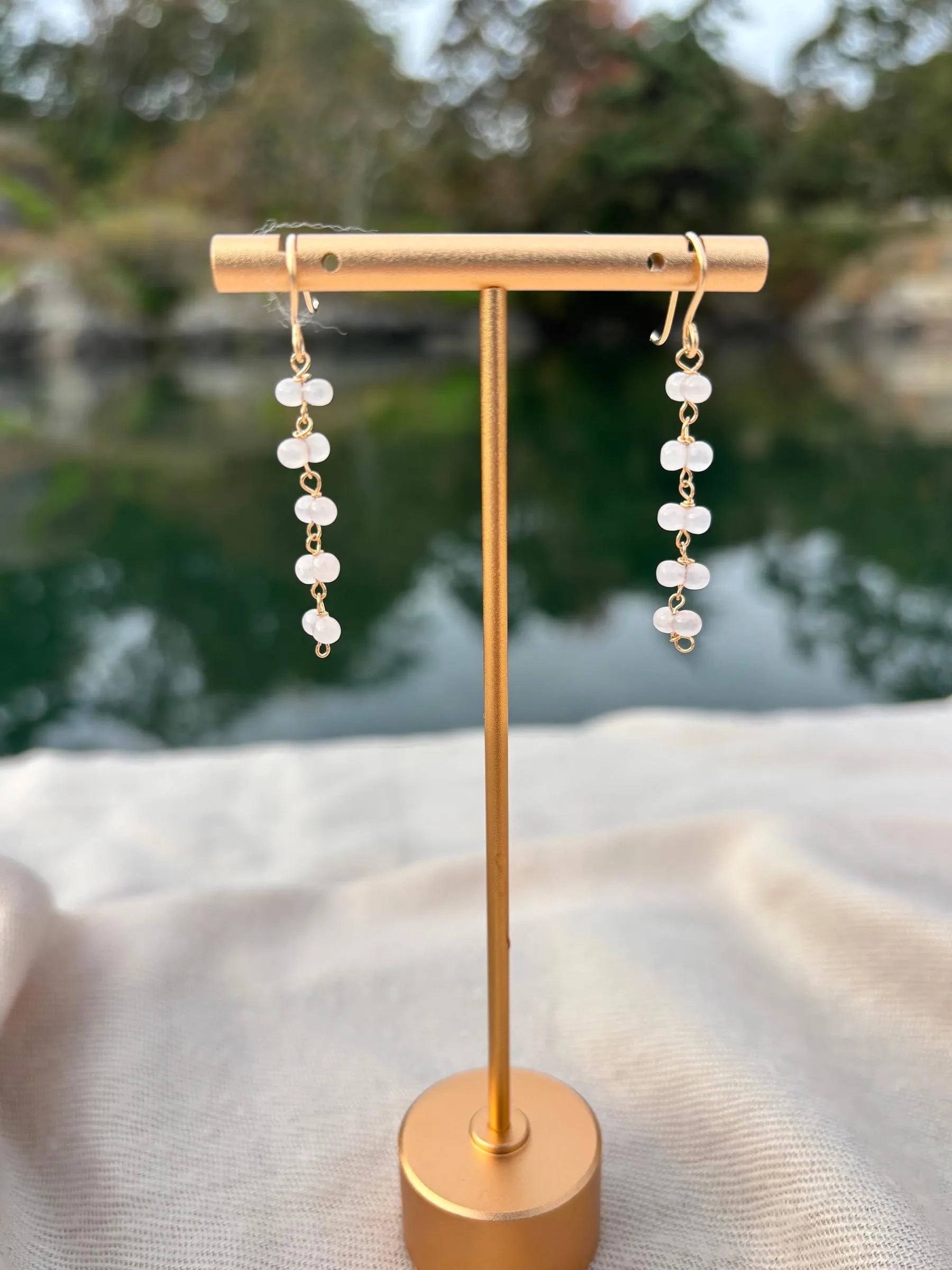 Rose Quartz Earrings