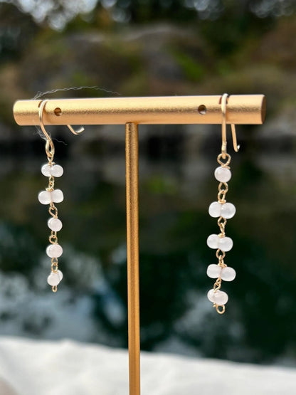 Rose Quartz Earrings