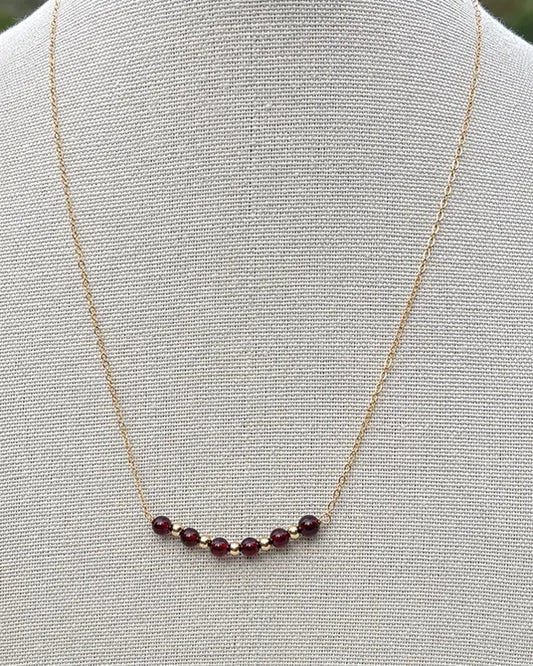 Luna Garnet Necklace