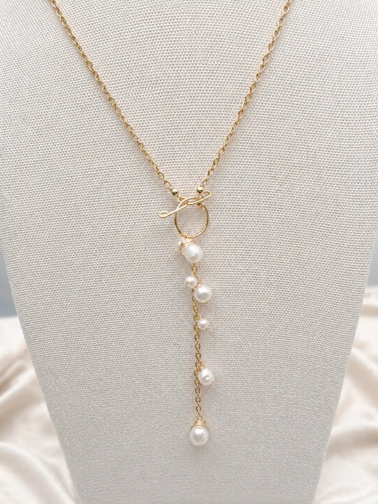 Lariat Freshwater Pearl  Necklace