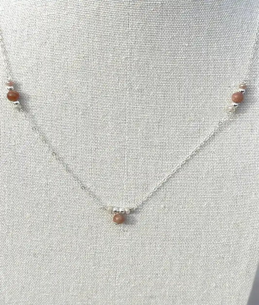 Aurora SS Sunstone Necklace
